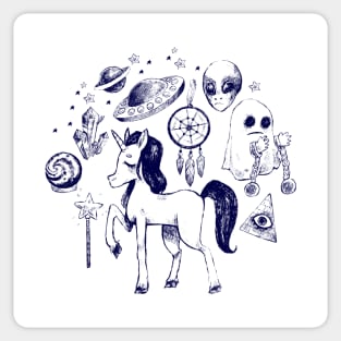 Mystical creatures collection Sticker